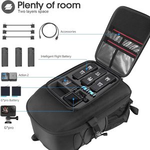 Sac à dos professionnel imperméable en microfibre noir pour accessoires de <span class=keywords><strong>drone</strong></span> <span class=keywords><strong>Mavic</strong></span> <span class=keywords><strong>3</strong></span> Pro <span class=keywords><strong>Combo</strong></span>/<span class=keywords><strong>Cine</strong></span> - Product Image 3