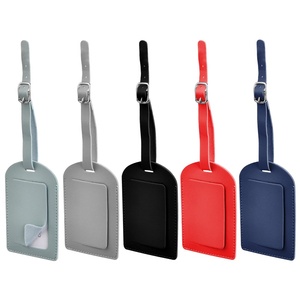 Thẻ Hành Lý Bằng Da Pu In Theo Yêu Cầu Thẻ Hành Lý PVC Tên Cá Nhân Trống Cho Vali Hàng Không Du Lịch Logo Ủng Hộ Đám Cưới - Product Image 1
