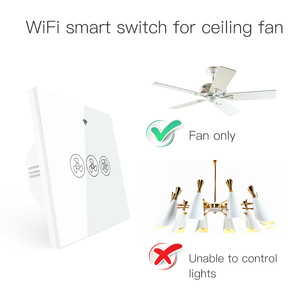 Interrupteur intelligent pour ventilateur de plafond WiFi <span class=keywords><strong>Tuya</strong></span> APP, télécommande WiFi RF433, compatible avec l'<span class=keywords><strong>application</strong></span> Smart Life / <span class=keywords><strong>Tuya</strong></span>, compatible avec les enceintes intelligentes - Product Image 5
