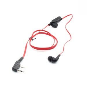 Auriculares con conector K de 2 pines estilo Red Noodle, diseño compacto intrauditivo para walkie talkie <span class=keywords><strong>Baofeng</strong></span> UV5R UV82 Kenwood serie TK - Product Image 4