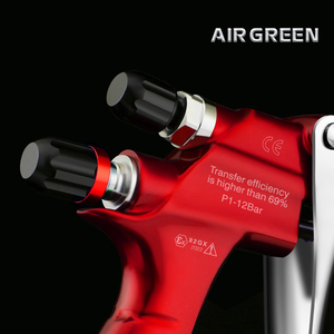 Outils automobiles professionnels AIR GREEN Rouge HVLP X-2020 Clear Coats Buse Taille 1.3MM Fabricant Pistolet de peinture automobile - Product Image 6