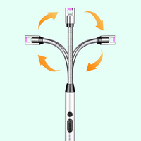 Briquet en Gros Pas Cher de Cuisine Électronique Rechargeable Type-C pour Bougie, Briquets Personnalisés Avec Logo
