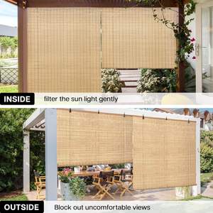 Abat-jour roller moderne en <span class=keywords><strong>bambou</strong></span> imperméable <span class=keywords><strong>pour</strong></span> l'extérieur avec une technique simple de protection ignifuge et anti-UV <span class=keywords><strong>pour</strong></span> patio extérieur - Product Image 3