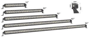 Fabricant chinois de barres de <span class=keywords><strong>LED</strong></span> à une rangée 12 20 30 40 50 52 pouces <span class=keywords><strong>80cm</strong></span> 110cm Barre de lumière <span class=keywords><strong>LED</strong></span> combinée sans vis en gros - Product Image 2