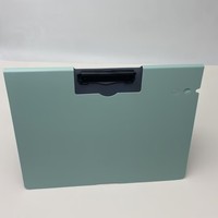 Carpeta de Documentos de Espuma PP Engrosada, Diseño Plegable, Clip Metálico Antioxidante, Material de Oficina