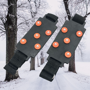 टिकाऊ रबर बर्फ जूते बर्फ साफ करता है सुरक्षित सर्दियों की चढ़ाई और आउटडोर काम के लिए पर्ची-ऑन बर्फ ग्रिप्स - Product Image 6