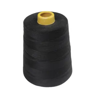 Factory Wholesale Polyester Yarn High Quality 40/2 50/2 60/2 Black Dyed Color Polyester Yarn Sewing Thread