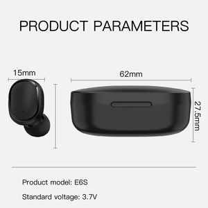Auriculares Inalámbricos <span class=keywords><strong>E6s</strong></span> a Precio Económico, Auriculares Manos Libres con Pantalla LED y Micrófono para Xiaomi Redmi <span class=keywords><strong>Airdots</strong></span> A6S - Product Image 5