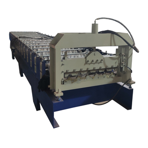 Máquina formadora de rollos de panel de techo recubierto de Zinc trapezoidal automático 40 100 PLC de acero nuevo para azulejo Libia Benghazi África del Norte - Product Image 6