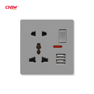 13A phổ Ổ cắm điện Type-C 5 <span class=keywords><strong>pin</strong></span> ổ cắm điện Anh cắm tiêu chuẩn 13A Đánh giá hiện tại 5V 2.1A USB sạc tường ổ cắm - Product Image 6