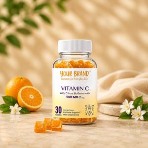 Gomitas con Sabor a Naranja y Vitamina C para Reforzar el Sistema Inmunitario, Sin Gluten, Sin OMG, Textura Suave, Marca Privada, Suplemento OEM - Product Image 4