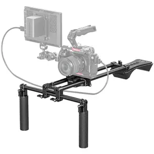 DSLR Rig Kit With Shoulder Universal Shoulder Rig Support Film Maker System 16"/40cm Extended 15mm Rod Shoulder Rig Camera