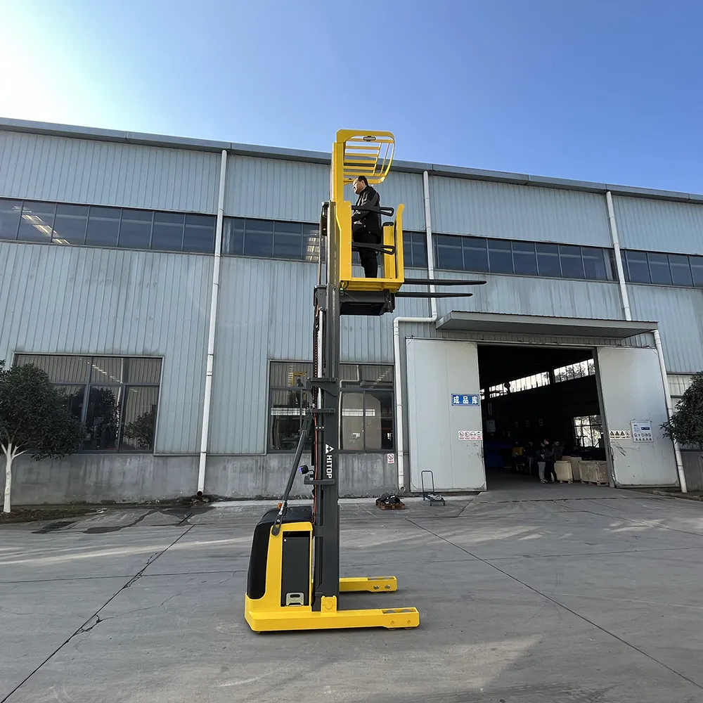 Aanpasbaar Magazijn 1 Ton 1.5 Ton 2 Ton Volledig Elektrische Order Picker Met 6M Lift