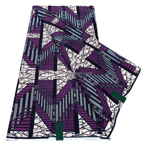 Tissu en Coton Biologique Véritable Wax Africain Batik en Gros, 6 Yards, Tissu Hollandais Écologique pour Confection de Robes et Sacs - Product Image 4