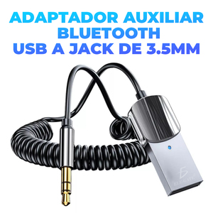 อะแดปเตอร์บลูทูธ USB เป็นแจ็ค 3.5 มม. ตัวรับส่งสัญญาณเสียง Aux - Product Image 5