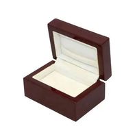 Boîte à bijoux rectangulaire en bois laqué noir avec doublure en velours, couleurs personnalisables et design de voyage en bois
