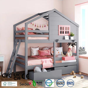 <span class=keywords><strong>บ้าน</strong></span>ไร่แบบมาตรฐานทันสมัยเตียงแฝดพร้อมลิ้นชัก<span class=keywords><strong>2</strong></span><span class=keywords><strong>ชั้น</strong></span>ไม้เนื้อแข็งไม้สนสำหรับห้องนอนโรงเรียนโรงแรม - Product Image 1