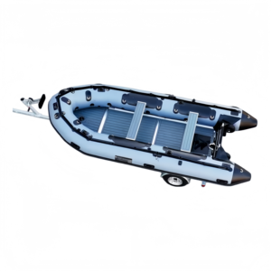 เรือยางเป่าลม PVC/Hypalon ขนาด 470 ซม. ขายดีที่สุด ได้รับการรับรองมาตรฐาน CE ประสิทธิภาพความปลอดภัยสูง เหมาะสำหรับทะเลสาบ แม่น้ำ และการตกปลาชายฝั่ง - Product Image 5
