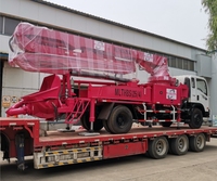 Approvisionnement d'usine 38m petite voiture de pompe à béton montée sur camion avec flèche