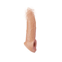 Juguete Sexual para Adultos, Transparente, Grueso, Ampliado, para Hombres, de Gel Suave, Ecológico, Portátil, Extensible, con Dientes de Lobo