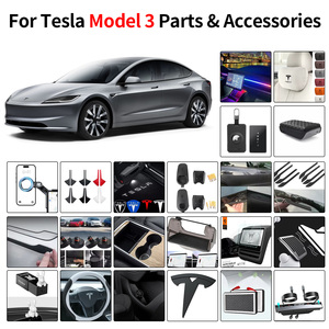 Boîte <span class=keywords><strong>de</strong></span> rangement pour coffre pour Tesla Model Y Juniper, organisateur arrière, coin latéral, voitures, bobine <span class=keywords><strong>de</strong></span> Dodge Durango, radio, volant - Product Image 4
