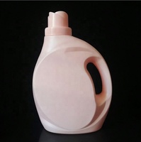 Botella de Plástico HDPE para Detergente, Vacía, de 1L, 2L, 3L, Venta al Por Mayor, Económica, Personalizable