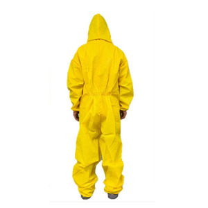 <strong>PPE</strong> TYPE 3 Yellow Color Custom Chemical Protective Clothing Safety Uniform Industrial Workwear <strong>Painters</strong> FR Coverall for Men - Product Image 2