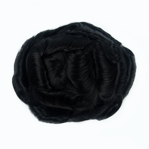 V-loop Personalizado 0406 # Toupee de Cabello Humano Virgen Remy para Hombre, Base de PU Color Marrón Oscuro 4R, Piel Delgada, 8*10 Pulgadas - Product Image 5