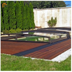 Cubierta de <span class=keywords><strong>vidrio</strong></span> retráctil motorizada eléctrica <span class=keywords><strong>para</strong></span> <span class=keywords><strong>exteriores</strong></span>, techo solar telescópico automático, triángulo Tropical <span class=keywords><strong>para</strong></span> recinto de piscina - Product Image 3