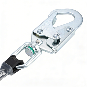 Dispositivo anticaídas de alta resistencia ANT5PPE con cincha retráctil y cuerda de seguridad autorretráctil para techos, <span class=keywords><strong>escalada</strong></span> e industria. - Product Image 4