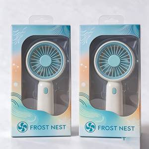 Customized Transparent Window Full-color Recyclable Paper <b>Box</b> Embossing for Portable Mini Fan Small Personal <b>Cooling</b> Fans - Product Image 5