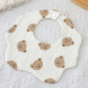 Nouveau-né bébé <span class=keywords><strong>naissance</strong></span> <span class=keywords><strong>bavoir</strong></span> bandeau ensemble couleur unie bébé bavoirs coton blanc kangobaby - Product Image 6