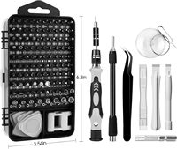 Kit d'outils de réparation magnétique 115 en 1 de qualité professionnelle Kit d'outils électroniques Micro embouts magnétiques pour réparation de tablette, PC, iPhone, PS4