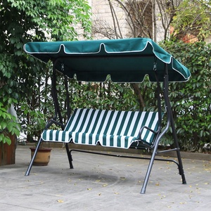 Venta al por mayor de 3 asientos al aire libre patio columpio para <span class=keywords><strong>adultos</strong></span> columpio exterior con dosel ajustable adecuado para el patio trasero jardín Patio - Product Image 2