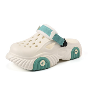 <b>Clogs</b> For Men And Women Summer Thick Soled Breathable EVA Outdoor Sandals White Fruit Green Black Gray 36 45 - Product Image 5