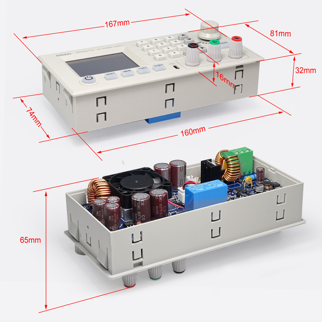 RD6012 RD6012W WiFi DC DC Voltage Step Down Power Supply Buck Converter Multimeter