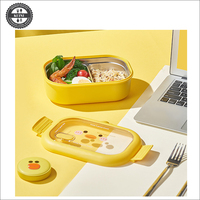 Kotak Makan Siang Bento Anak Lucu dan Imut, Anti Bocor, Aman untuk Microwave, dan Menjaga Kesegaran Makanan