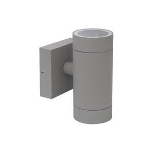 โคมไฟติดผนังภายนอก IP54 สีเทา 2xGU10 MX 8w เหมาะสำหรับการให้แสงสว่างในสวน ระเบียง และผนังอาคาร ทนทานต่อสภาพอากาศ - Product Image 1