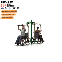 SageDelightRides OEM Equipo de Ejercicio al Aire Libre, Entrenador de Hombros y Tobillos para Niños, LLDPE, Acero, Plástico, para Escuelas, Parques, Preescolares, Venta al Por Mayor