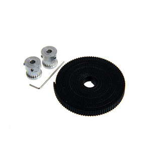 Kit de courroie de distribution et de poulie 3DSWAY 2GT, 16 dents, 6 mm, noir, pour imprimante 3D - Product Image 1