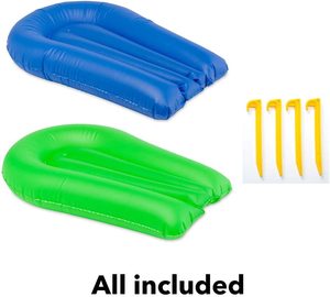 Ngoài trời cỏ Land Ba Racer trượt nước và trượt Inflatable ngoài trời Vườn trượt nước phun nước giật gân matfor trẻ em người lớn - Product Image 5