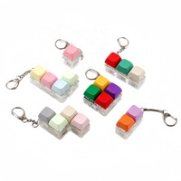 Clavier mécanique personnalisé avec clics sonores, jouet anti-stress LED RGB, porte-clés tactile de haute qualité pour sac