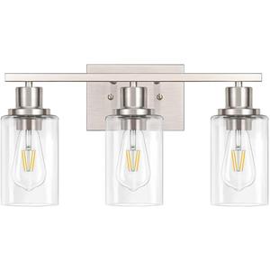 Lampu Kamar Mandi Emas <span class=keywords><strong>2</strong></span> Lampu, dengan Kaca Bening Lampu Pasang Dinding Modern Rumah Pertanian Lampu Rias Kamar Mandi Emas - Product Image 6