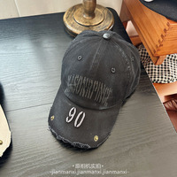 Set de 9 Gorras Bordadas 'Baby Good Luck' para Hombre y Mujer, Gorra con Corazón de Ángel, Ajustable, Estilo Urbano, Casual, Nuevo Estilo