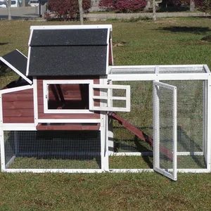 Cage Carrier House Type Mobile wooden Chicken coop outdoor