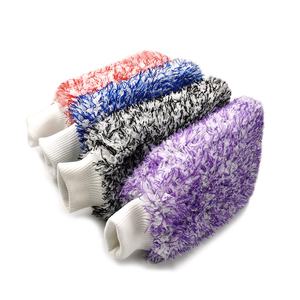 <span class=keywords><strong>Gant</strong></span> de lavage en <span class=keywords><strong>microfibre</strong></span> à poils longs super doux personnalisé pour le nettoyage automobile, les vitres et les roues - Product Image 5