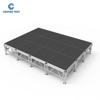 Supports d'affichage détachables de scène de barrière en aluminium d'école de marionnette portative assemblés avec l'alliage d'aluminium