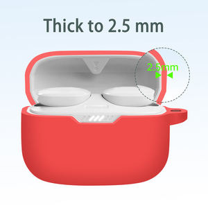 Adecuado para <span class=keywords><strong>JBL</strong></span> <span class=keywords><strong>TUNE</strong></span> 130NC TWS funda protectora de silicona para auriculares a prueba de golpes con gancho - Product Image 4