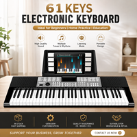 TERENCE SP611 Clavier de piano numérique électronique portable avancé à 61 touches pour adultes, enfants et débutants, idéal pour l'entraînement et la formation en conservatoire