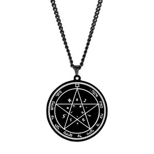 Archange Raphaël Roi Salomon Grimoire le Deuxième Pentacle de Vénus Amulette Talisman Bijoux Collier Pendentif En Acier Inoxydable - Product Image 6